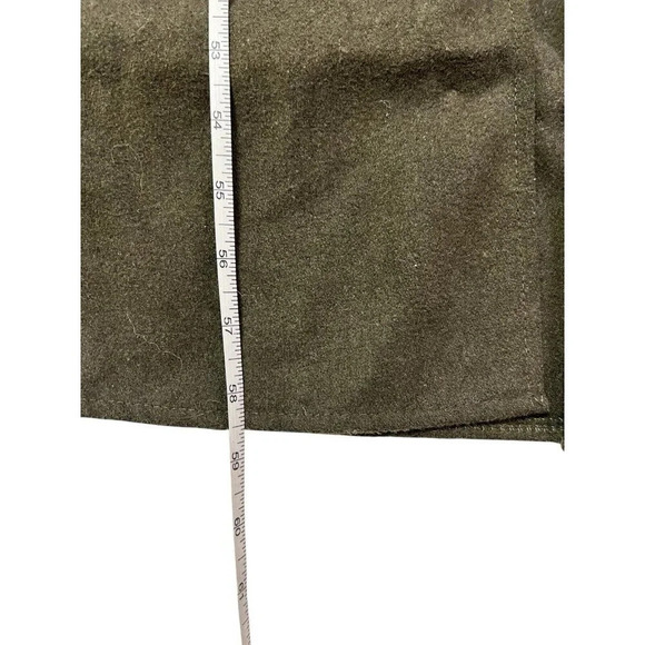 Gothic Punk Military Long Coat Jacket Small Olive Green Convertible Cosplay - Picture 12 of 13